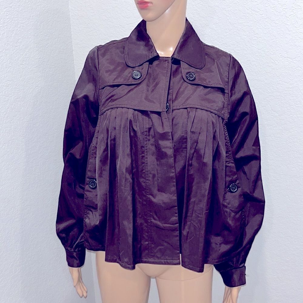 Nwot Vertigo Paris vertical pleated crop shacket